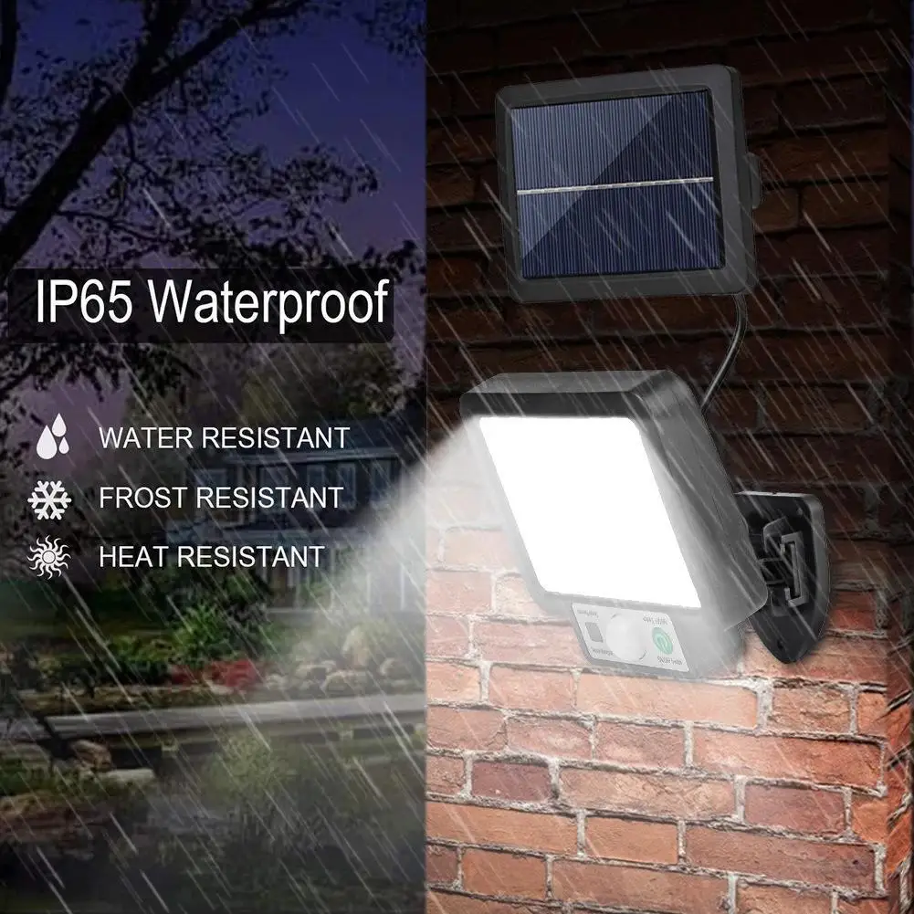 LED COB Split Solar Wall Light With Motion Sensor Outdoor Garden Waterproof Remote Control Street Lamps Easy To Install 3 Modes solar hanging lanterns