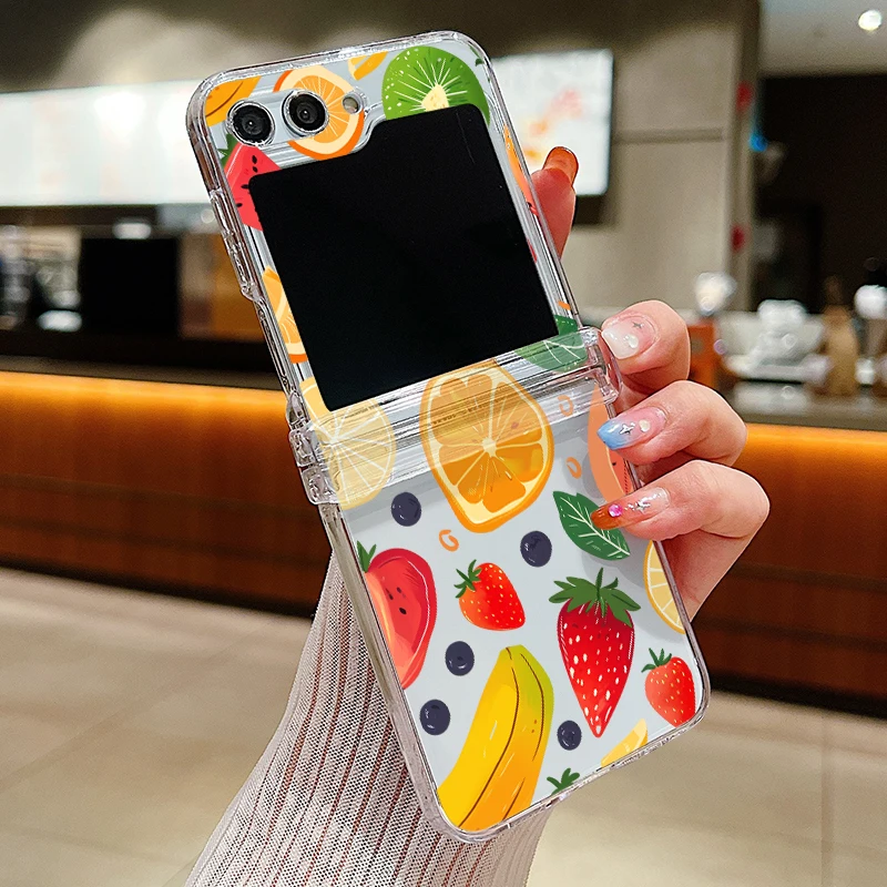 Cherry Watermelon Print Hard Folding Case