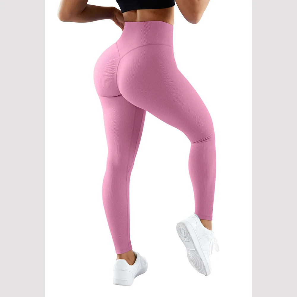 RXRXCOCO Women's Fitness Leggings Push Up High Waist Elastic