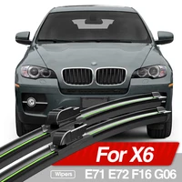 For BMW X6 E71 E72 F16 G06 2008-2023 Front Windshield Wiper Blades 2pcs Windscreen Window Accessories 2012 2015 2016 2019 2020 1