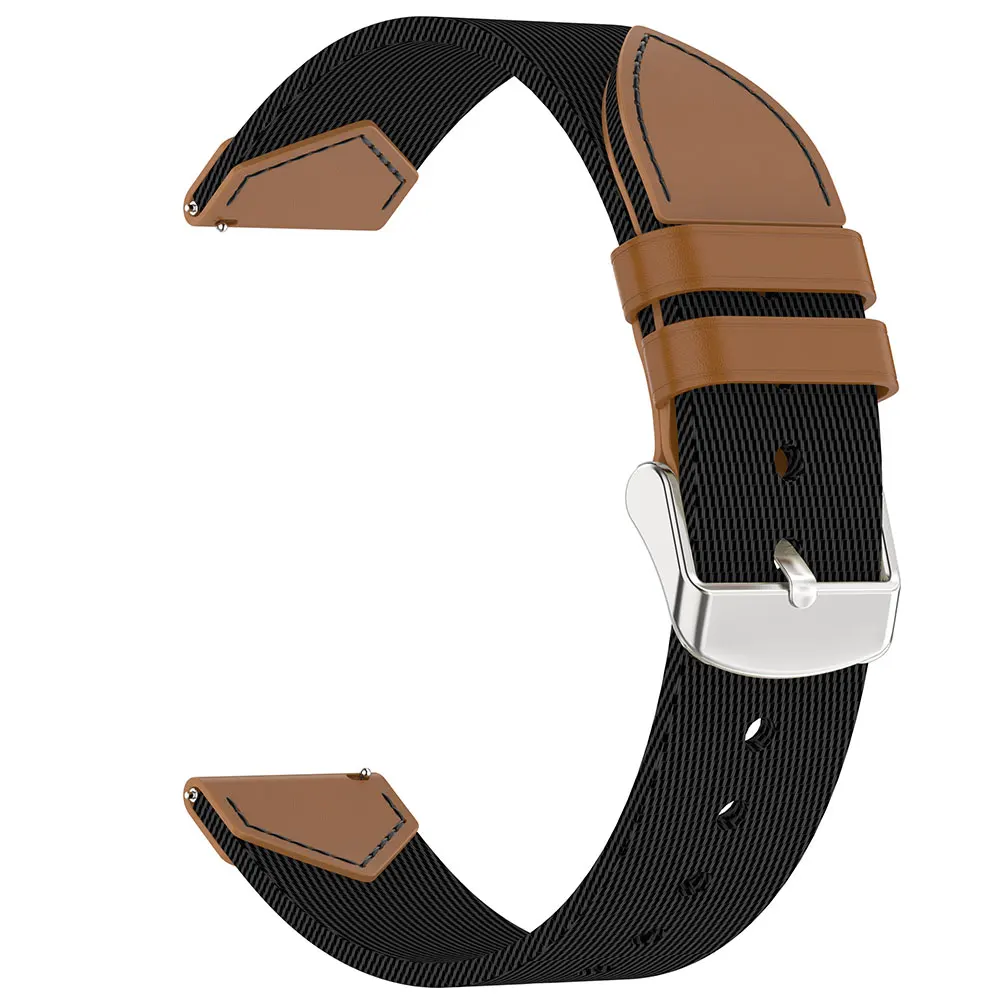 Premium 18mm Nylon Smartwatch Strap - Durable Replacement Wristband Bracelet