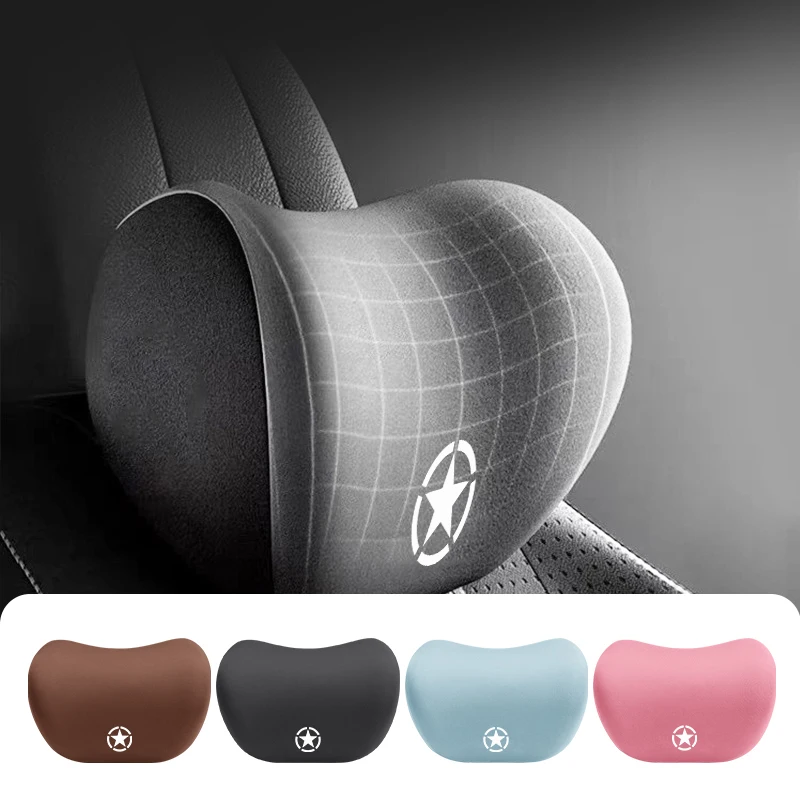 Memory Core Car Pillow Neck Pillow Support Poggiatesta Back Pad Per Jeep Cherokee Wrangler Jk Jl Patriot Liberty Commander