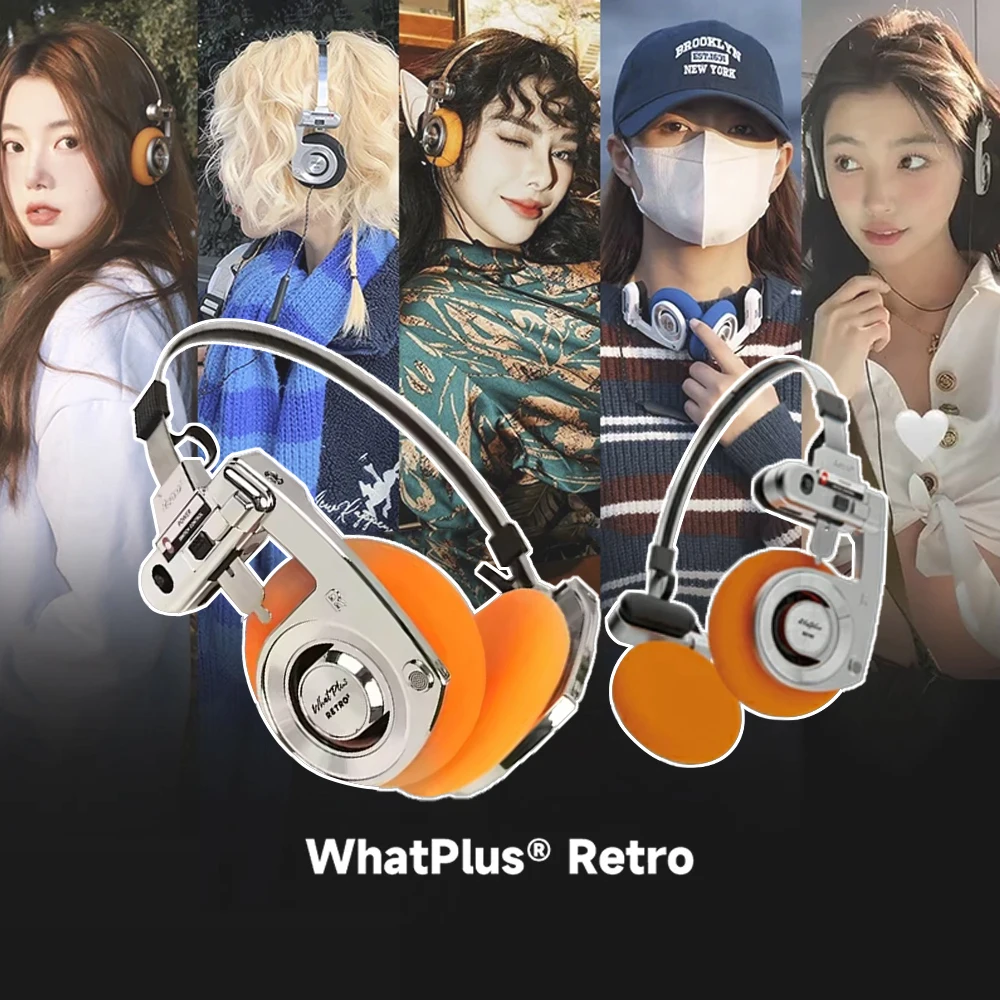 Casque Bluetooth rétro WhatPlus R3 2026 vintage sans fil