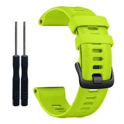 Breathable Silicone Smartwatch Wristband Bracelet - Forerunner 955 (Green)
