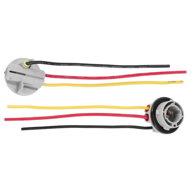 12Pcs 1157 Bay15d 램프 홀더 전구 P21/5W 어댑터 기본 소켓 커넥터 브레이크 라이트 용 플라스틱 자동차 액세서리