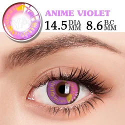Vibrant Pink Anime - Inspired Cosplay Eye Lenses (Anime Violet)