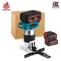 ONEVAN 1600W Brushless Electric Trimmer 5 Gears 6MM 6.35MM 8MM Cordless Engraving Slotting Milling Router For 21V  18V Battery