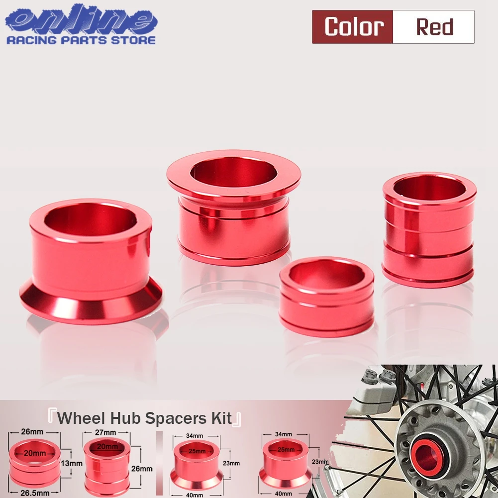 

Motorcycle CNC Aluminum Front Rear Wheel Hub Spacer For Honda CR CR125R CR250R CRF250R CRF 450X CRF 450R Dirt Bike Motocross