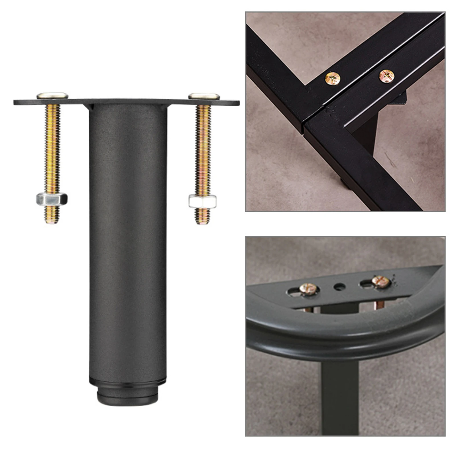 2Pcs 20-35cm Adjustable Bed Legs For Retractable Heavy Duty Bed Center Frame Slat Support Legs Metal Furniture Support Feet Home