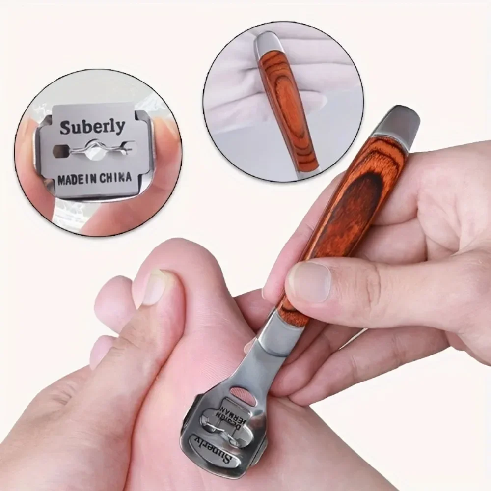 

Pedicure Tool Hard Dead Skin Remover Callus Shaver Trimmer Pedicure Callus Blade Foot Care Foot Rasps Shaver Knife Set Foot Care
