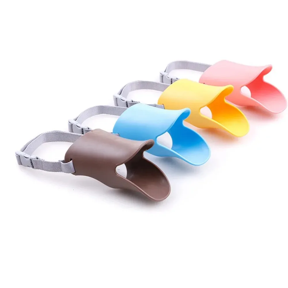 Dog muzzle Pet Dog Muzzle Breathable Basket Muzzles Large Dogs Stop Biting Barking Chewing Anti Bite Duck Mouth Puppy Covers Pet Supplies