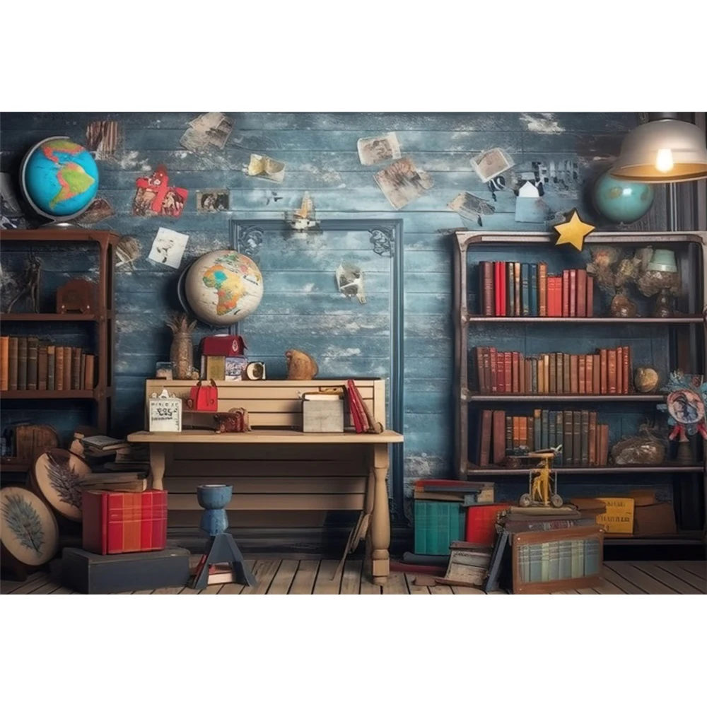 AI Scene Back To School Baby 1st Birthday Backdrops For Photography Photo Photographic Party Background Photo Studio Photocall