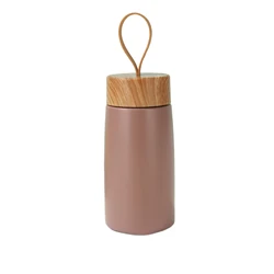 Portable Insulated Stainless Steel Travel Mug - Vacuum - Sealed Thermal Coffee Cup - 201 - 300ml (Brown)