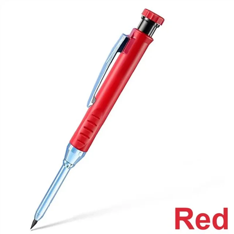 Multifunctional Carpenter's Deep Hole Marking Pencil with Built-in Sharpener