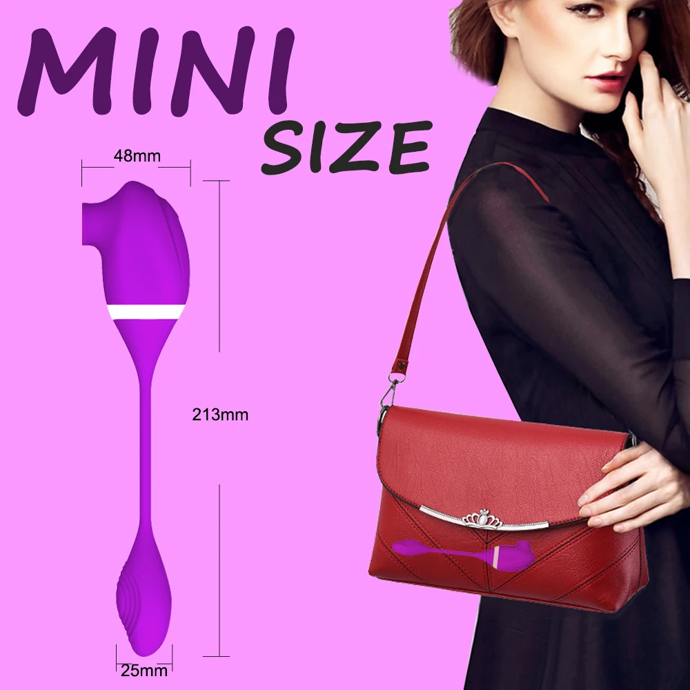 2 in 1 Clitoris Sucking Vibrator for Women Vibrating Egg Licking Oral Clit Vacuum Stimulator Female Sex Toy for Adults