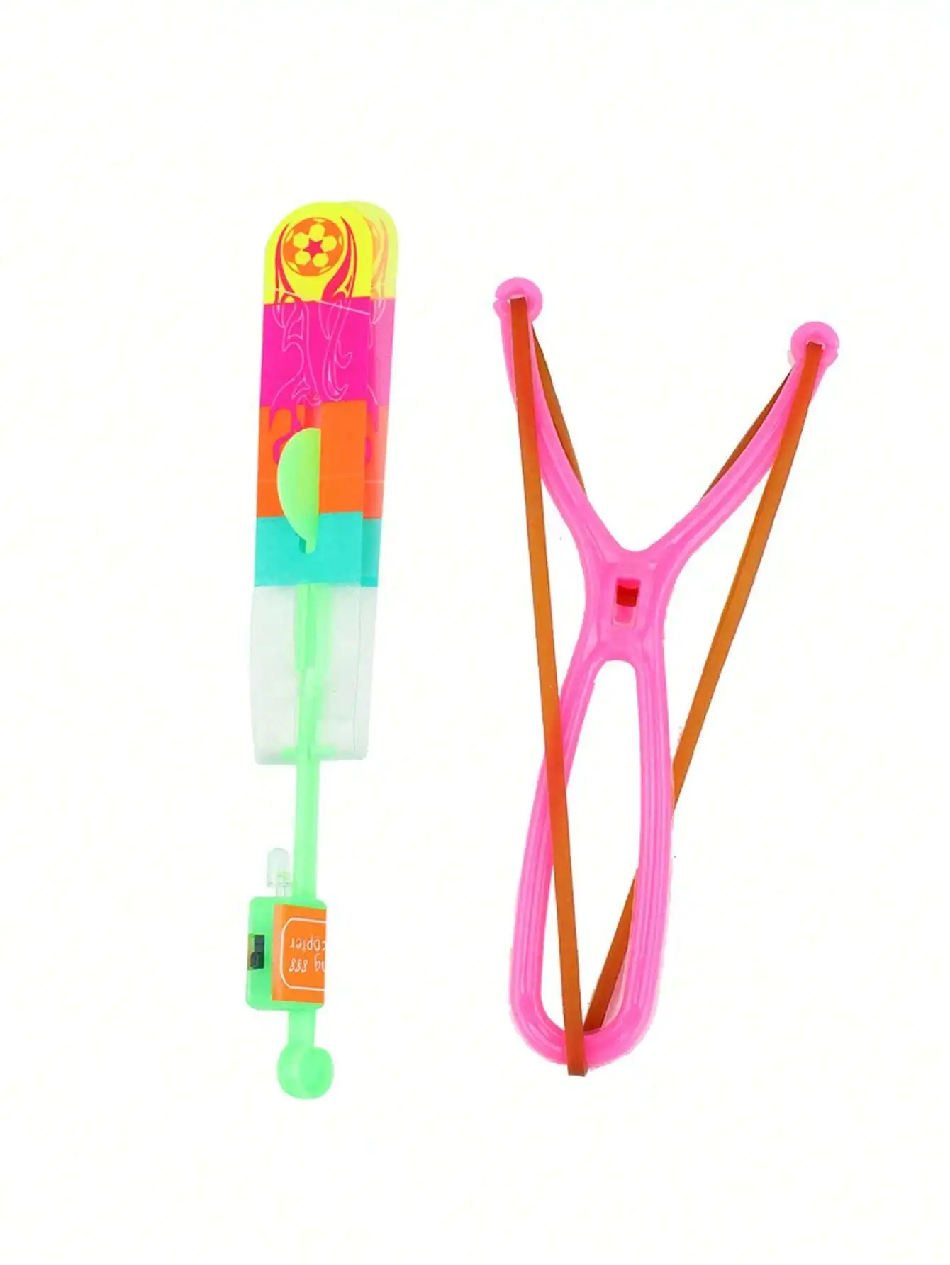 Glow-In-The-Dark Flying Rocket With LED Lights-Fun And Safe Slingshot Perfect For Parties, Birthdays, And Holidays