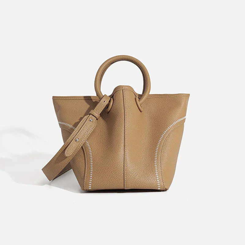 

Сумки из натуральной кожи, женские сумки, новинка 2024, простая маленькая повседневная женская сумка-мешок, Высококачественная сумка через плечо, Bolsos