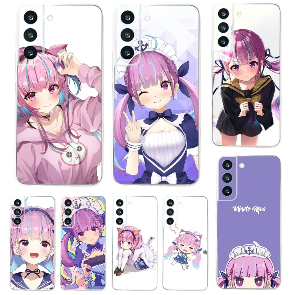 Custodia Per Telefono M-Minato Aqua Per Samsung Galaxy A71,70,52,51,40,31,A50,30S,21S,03S, Note20Cover Ultra Trasparente