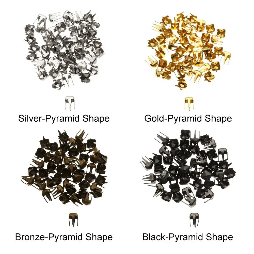 50Pcs 3mm Mini Buckle Round Bead Claw Hammer Ultra-small Metal Buckles Stuffed Toys DIY Doll Clothes Doll Accessories
