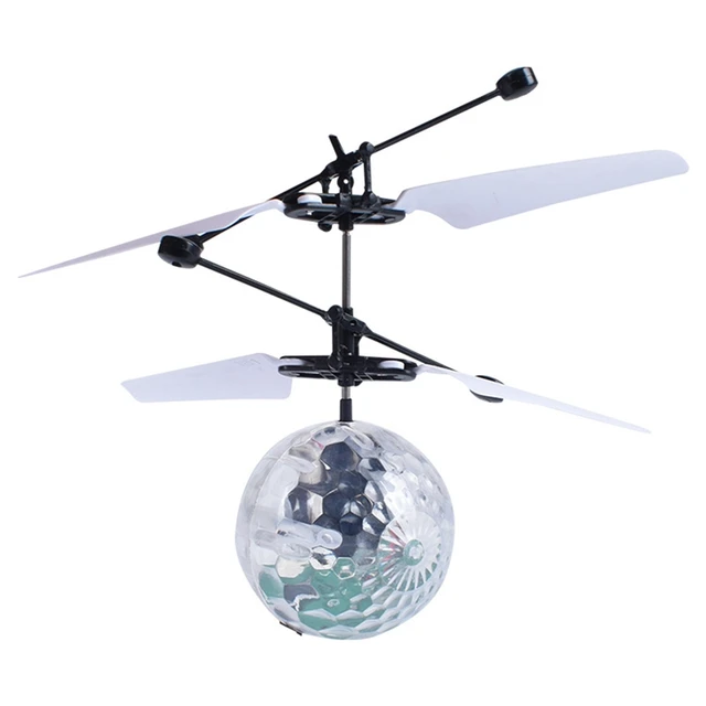 New Children's Flying Toy Seven-color Suspension Ball Induction Fashion Crystal Ball Model Flying Induction Toy Children's Gift 3