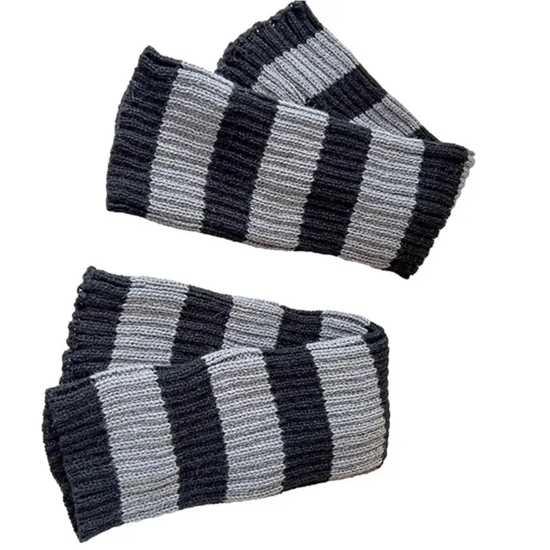 

Trendy Children's Striped Leg Warmers Color Matching Long Socks Stockings Fashionable Knitwear for 3-10T Boys and Girls