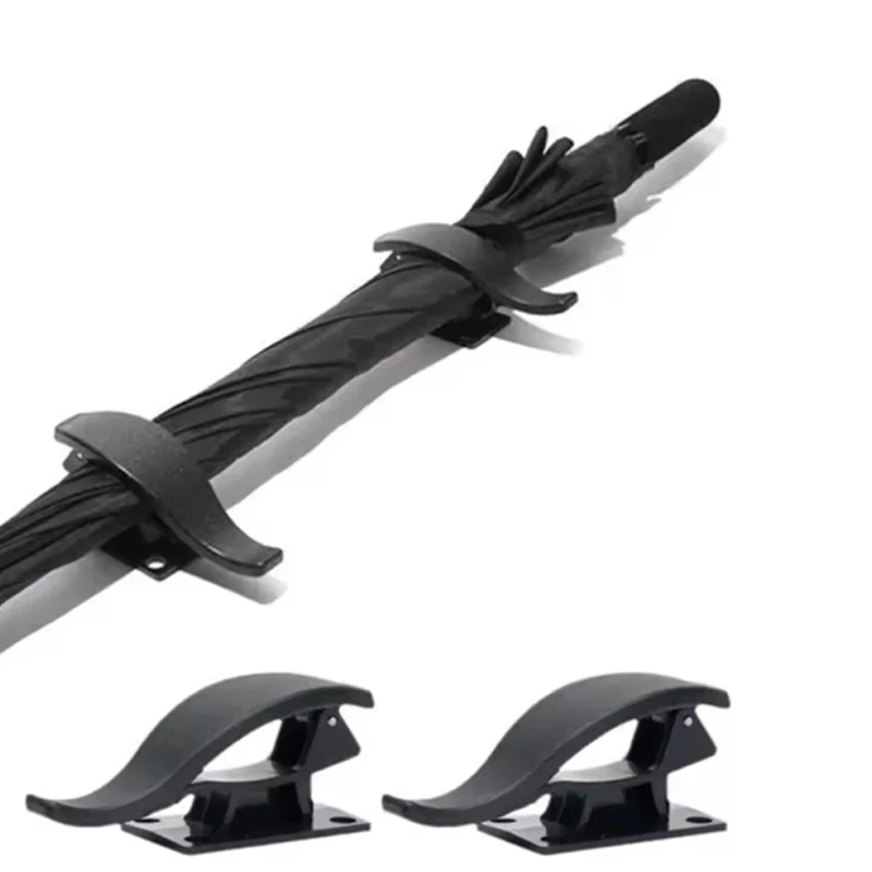 2 Pezzi Ganci Portaombrelli per Auto, Clip Organizzatore Ombrelli per Sedile Posteriore e Bagagliaio in ABS, Accessorio Universale per Auto - Image 6