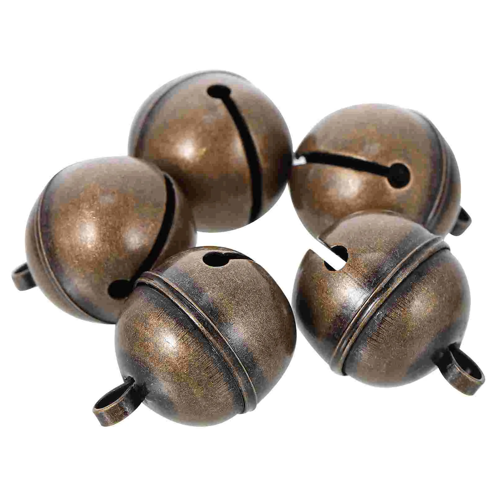 

5 Pcs Vintage Copper Bell Accessories Christmas Garland DIY Pet Party Decorative Bells