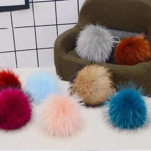 6pcs/lot 5cm DIY Faux Fox Fur Pompom Artificial Fluffy Fur Balls Fur Pom  Poms For
