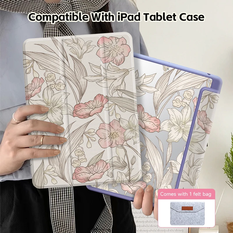 Transparent Acrylic iPad Cover with Double-Sided Printing and Optional Accessories Set