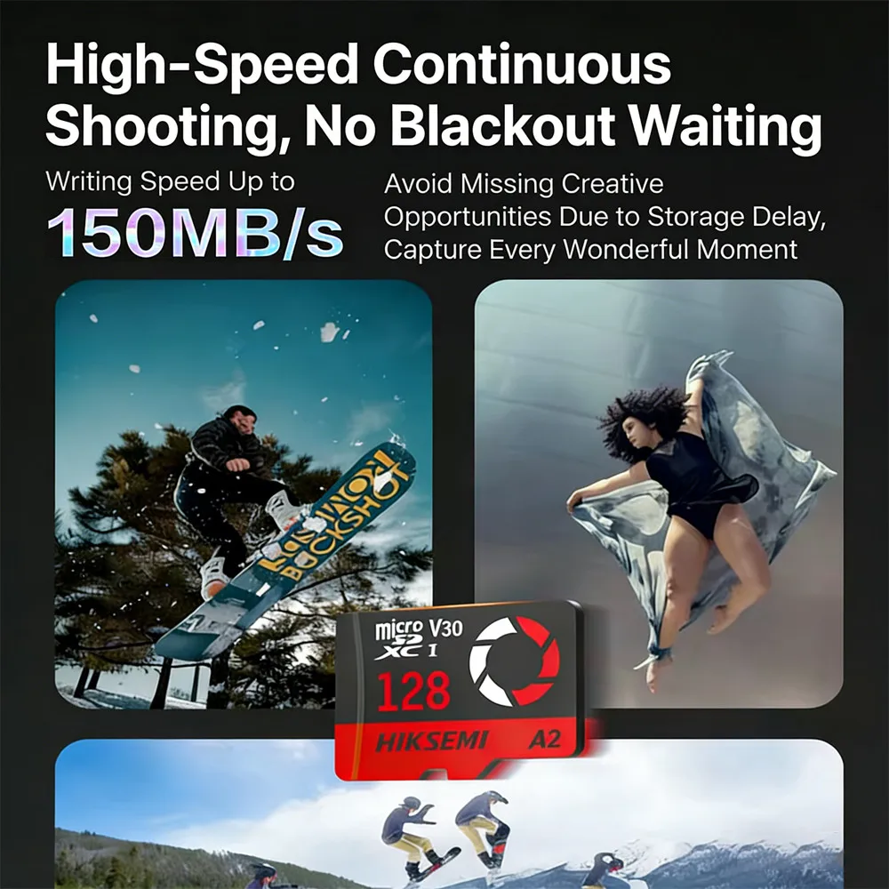 HIKSEMI TF 카드 256G DJI 포켓 3 메모리 카드 오즈모 모션 카메라 드론 마이크로 SD 카드 64G 128G 카메라 드론 블랙박스용