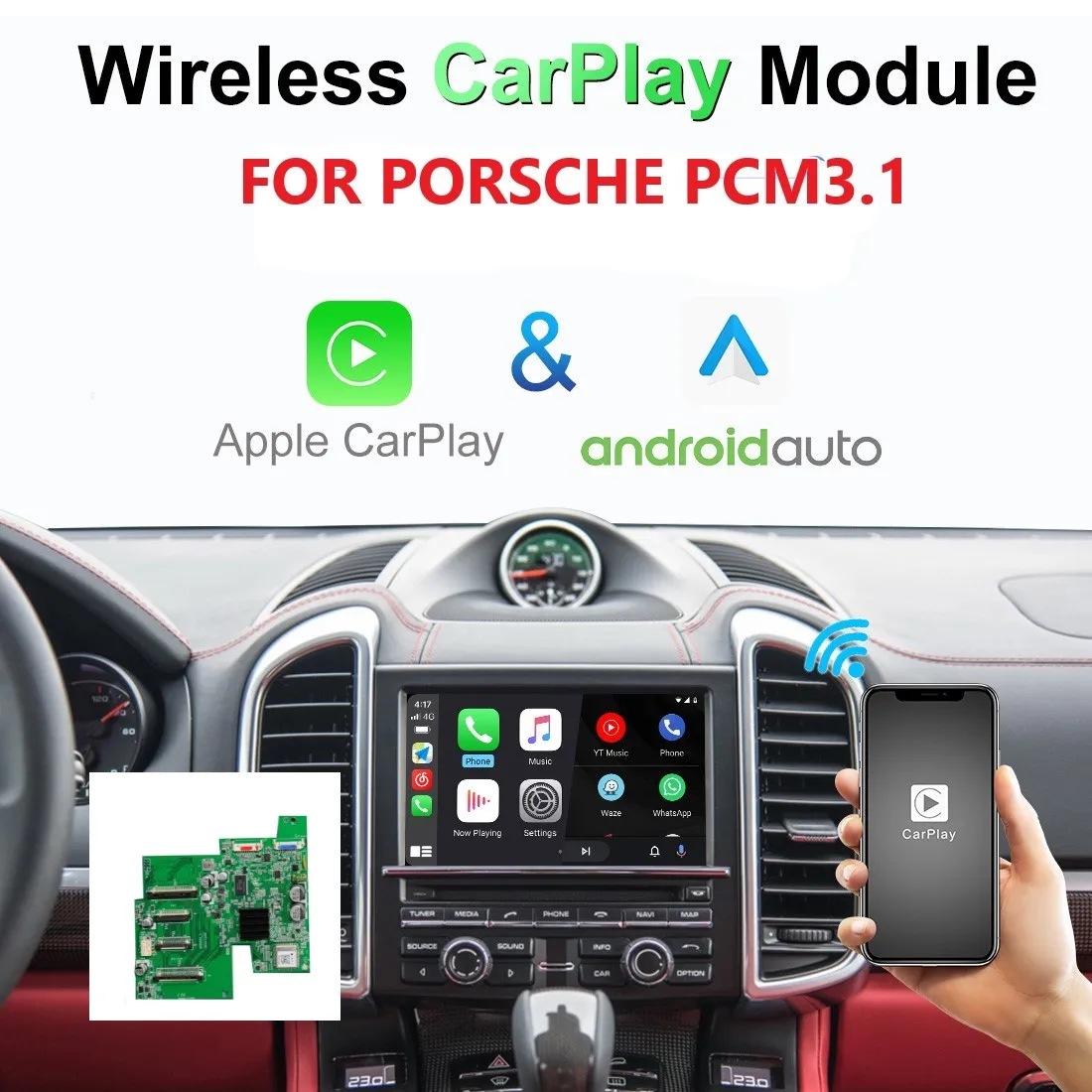 Porsche PCM3.1 Carplay & Android Auto Kit - Cayenne, Panamera, 911