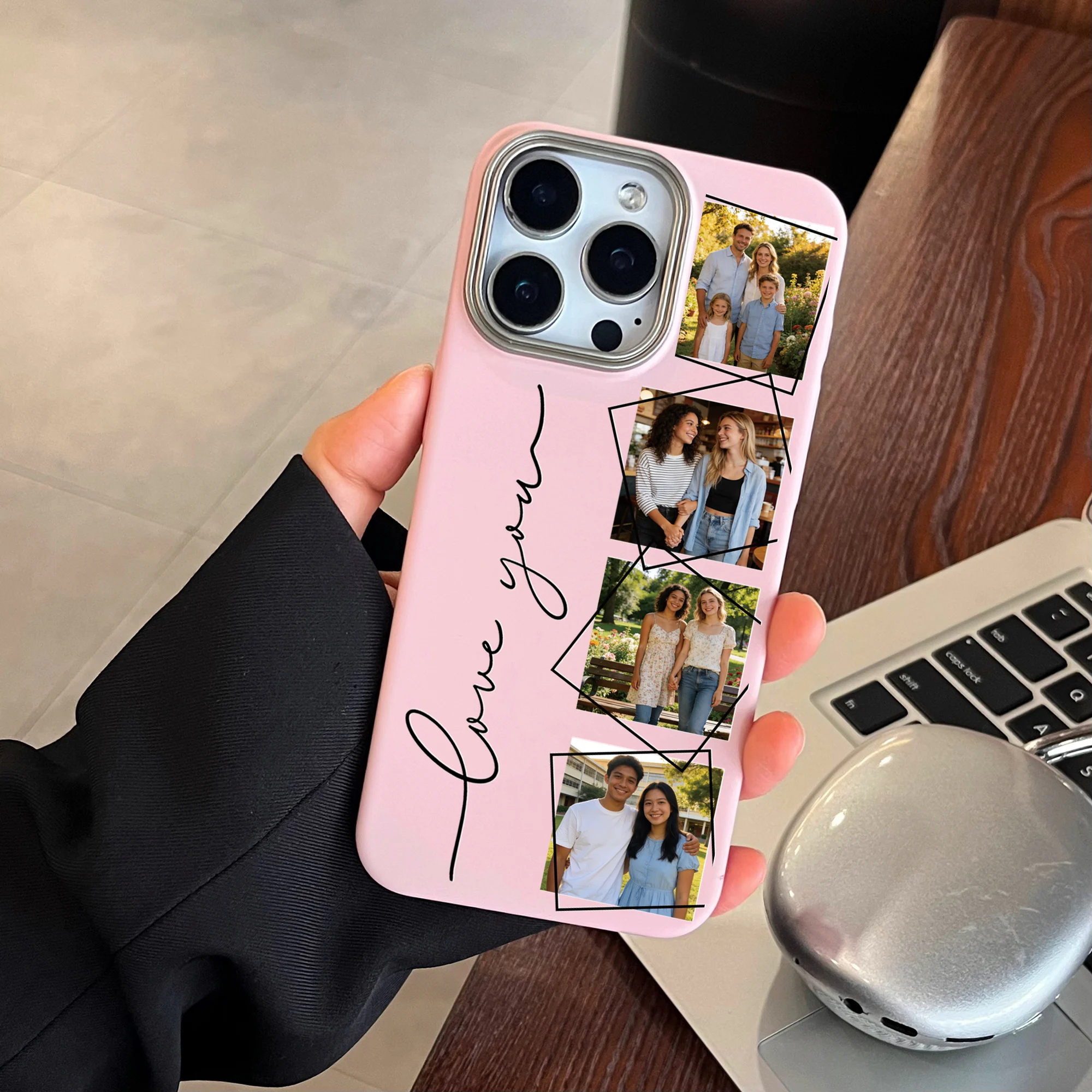 Personalized Custom Parents Children Myself Pets Companion Photos Phone Case thumbnail 6