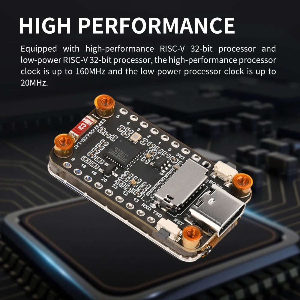 Access Panel Esp32-C6 1.47-Inch Lcd Screen Development Board Wifi 6 Bluetooth 5 Onboard Rgb Color Led Type-C Interface