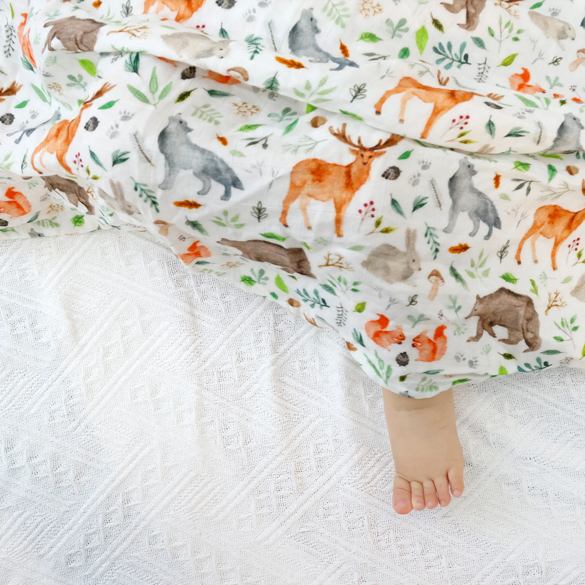 Bamboo Cotton Muslin Blanket Double Gauze Bath Towel Newborn Baby Blankets Big Diaper Swaddle Wrap 1pc