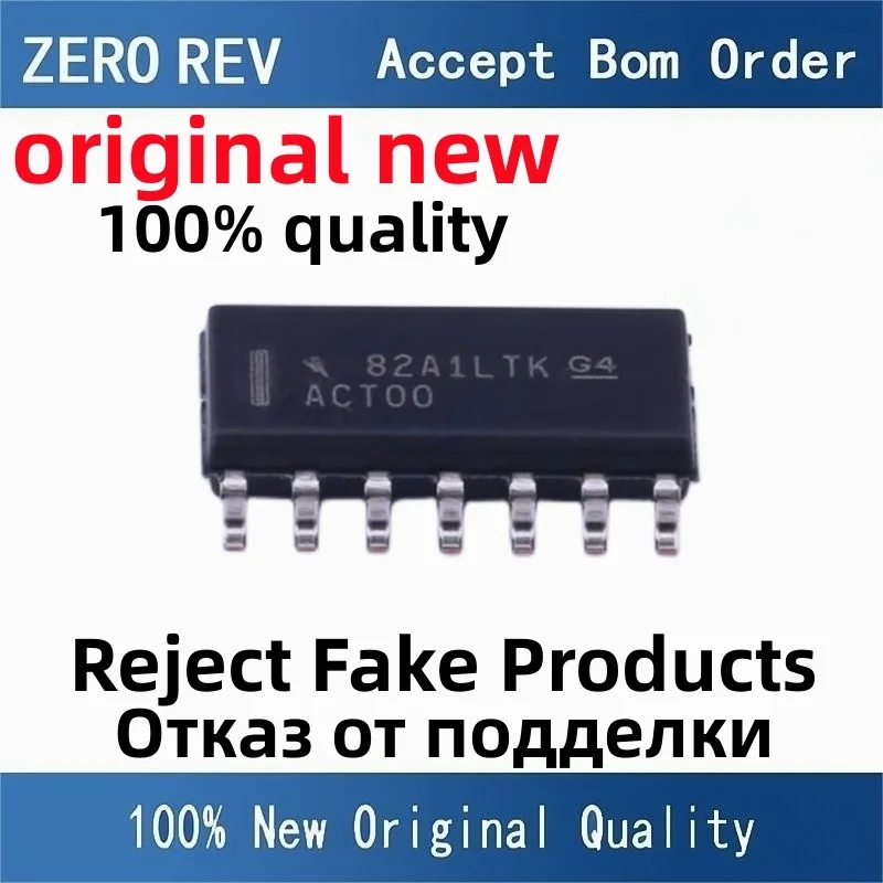 

10Pcs 100% New SN74ACT00DR 74ACT00 ACT00 SN74AC08DR 74AC08 AC08 SN74AC00DR 74AC00 AC00 SN74AC14DR 74AC14 AC14 SOIC-14 SOP14 ic