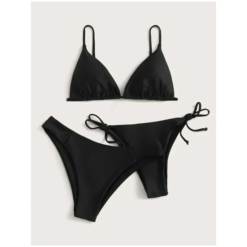 Bikini Set Bikini Swimsuit Women Swimwear 3 Pieces Set Lace Up Micro Bikini