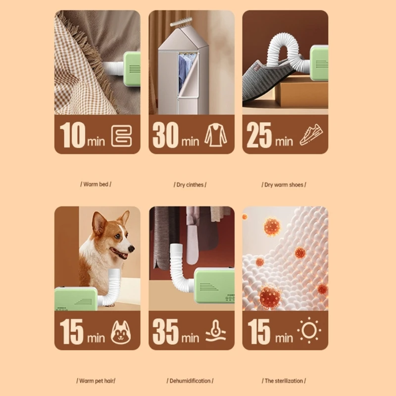 Multifunctional Dryer Electric Clothes Dryer Portable Laundry Machine Drying Solution for Apartment