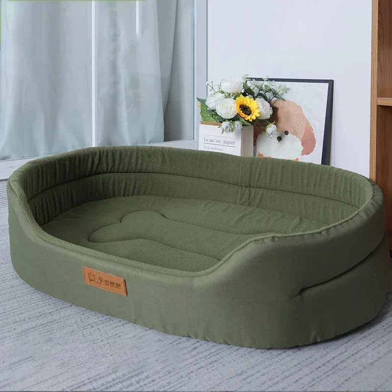 Dog Pet Beds Square Dog Bed For Large Dogs Size Sofa Beds Waterproof Pet Bed Inner Pad Washable Kennel