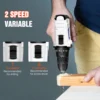 Cordless Drill Driver Kit with Battery,2 in 1 Electric Screwdriver Driver Tool Kit 45 N.m, Dual Speed 3/8 Inch Keyless Chuck 5