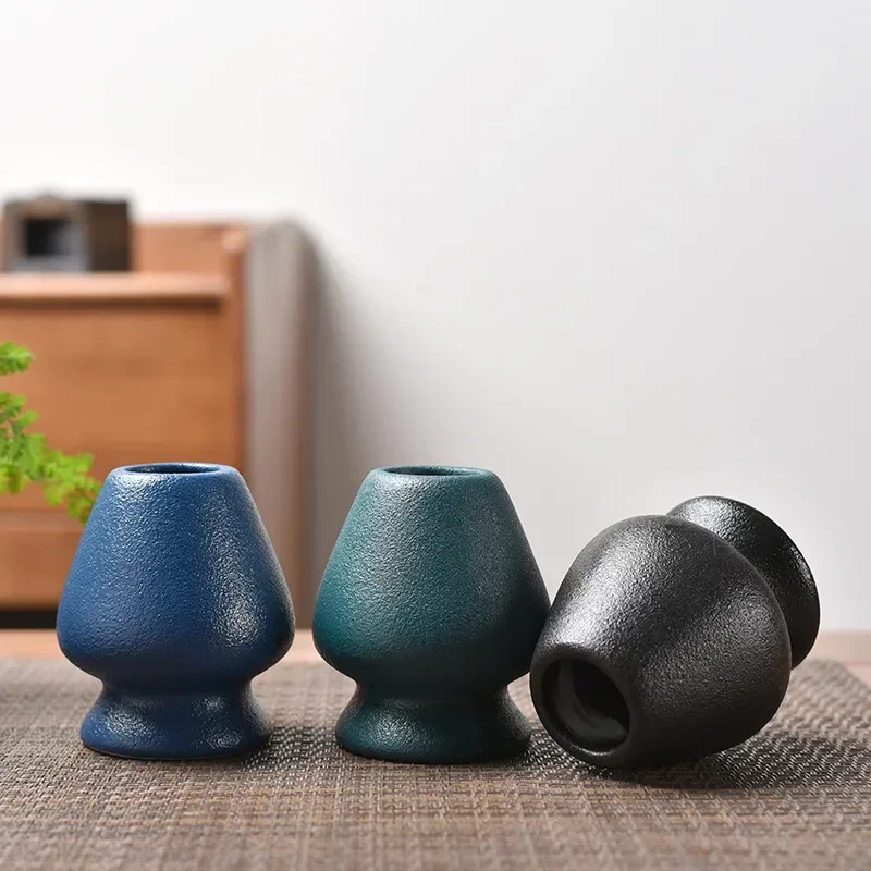 Japanese Matcha Whisk Holder matcha tea tools tea ceremony tools matcha whisk Ceramic Green Tea Bowl Chasen Stand for Living Room Kitchen Dining Room Tea Ceremony Accessories