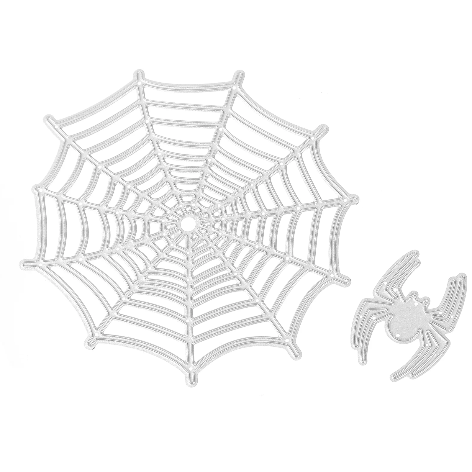 2 Pcs Spider Web Die Carbon Steel Cutting Dies Chic Halloween Embossing Template Metal Cuts