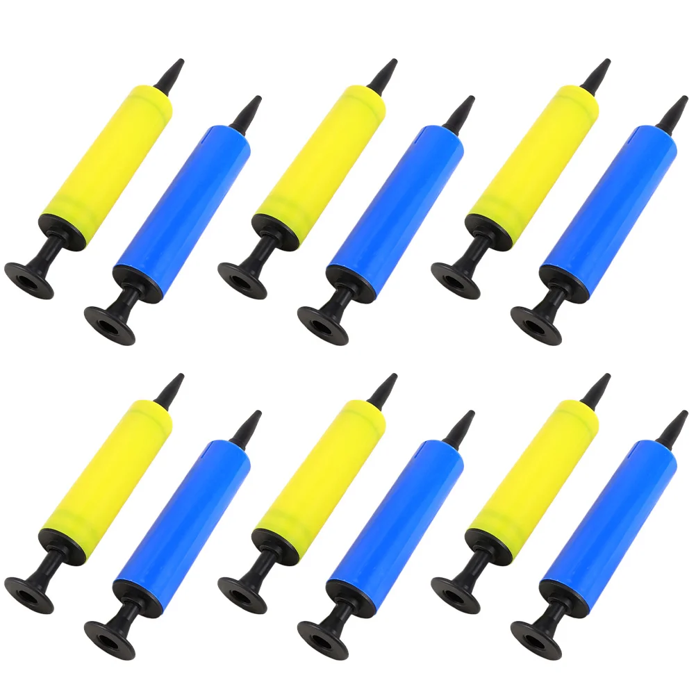 

1 Set 15 Pcs Portable Balloons Air Inflators Mini Hand Held Pumps (Random Color)