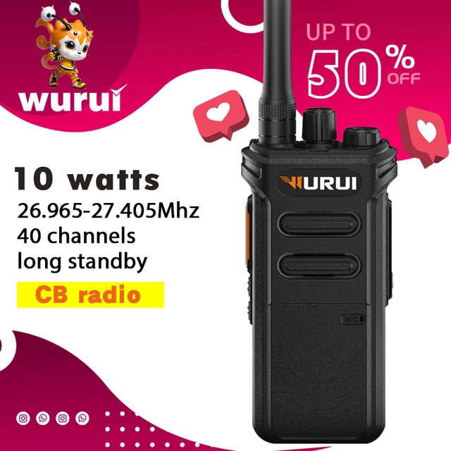 Wurui CB27 cb walkie talkie 27mhz two way radio Portable long range Amateur  handy profesional hf distance 100km ham radios - AliExpress