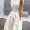Sleeveless Temperament Vest Skirt for Women, Cold Wind Halter Skirt, Fashionable and Slim Skirt 1
