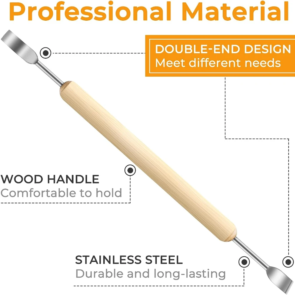 6-piece clay tool kit pottery tools and carving tools polymer modeling clay cutter sculpture set for carving ceramics molding polymer clay tools pottery tools clay sculpting tools pottery sculpting tools clay craft tool
