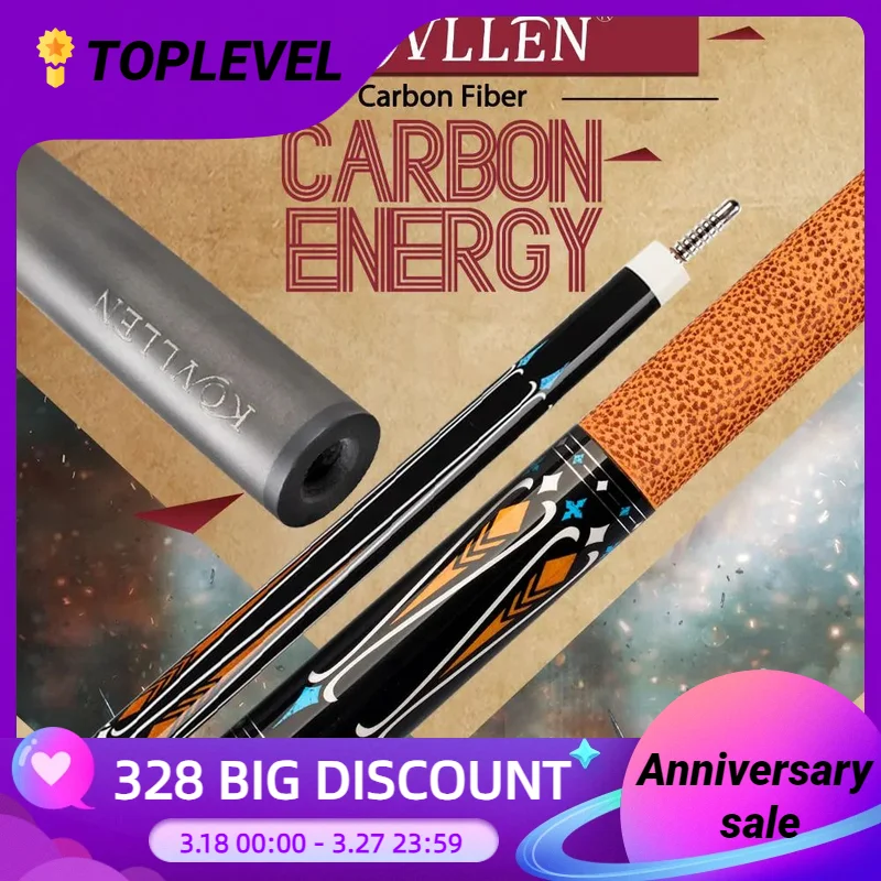 

KONLLEN-бильярдный Стик из углеродного волокна, наконечник 12,5 мм, Соединительный штырь 3*8, профессиональный конический кожаный захват, набор для бильярдного ключа с фотоэлементами