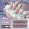 DIY Gel Nail Stickers Cured-free Long-Lasting Solid Color Nail Strips Patch Slider Sticker Full Cover Decal Nail Manicure Patch 6