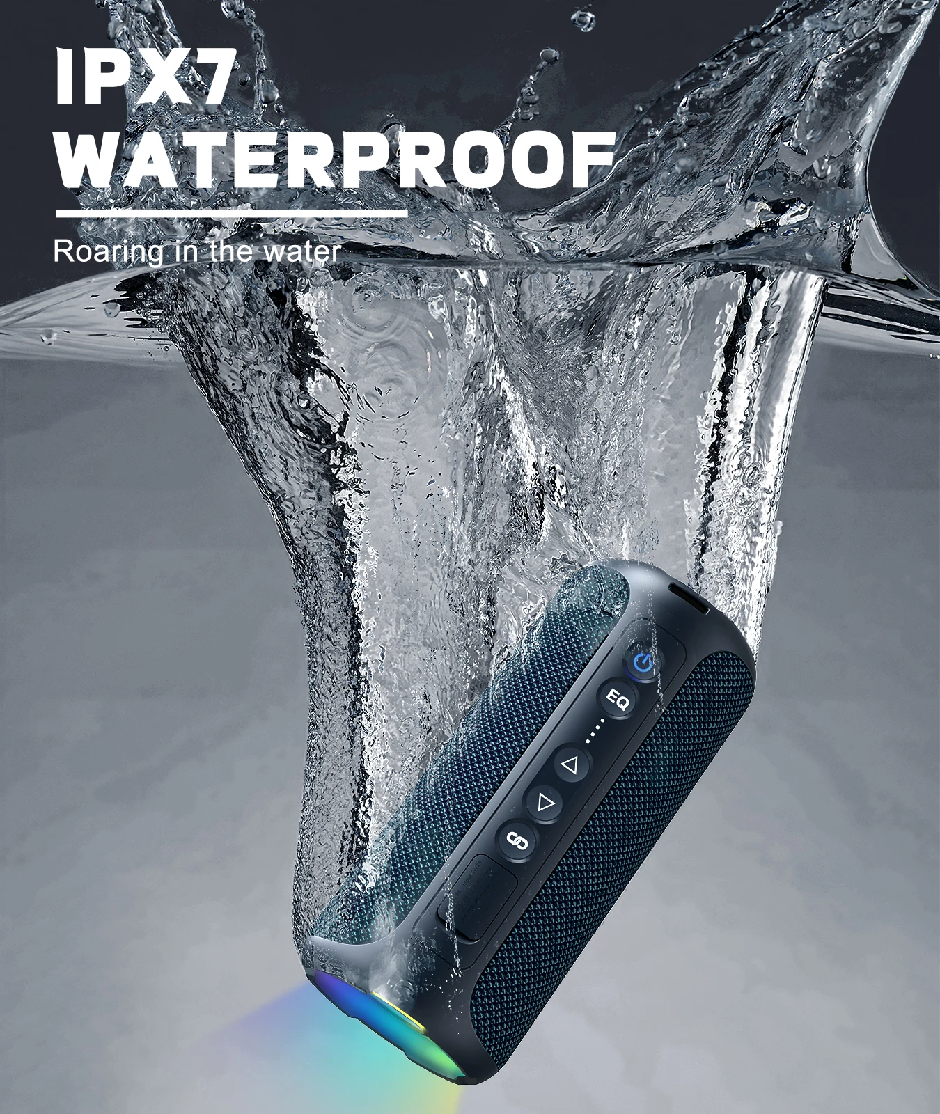 Портативные Bluetooth-колонки Ortizan X8Pro, 40 Вт, IPX7, водонепроницаемая Беспроводная колонка с стереозвуком на 360 °, 30 часов воспроизведения, 6600 мАч (art.: 3920c283a264d) - 3920c283a264d