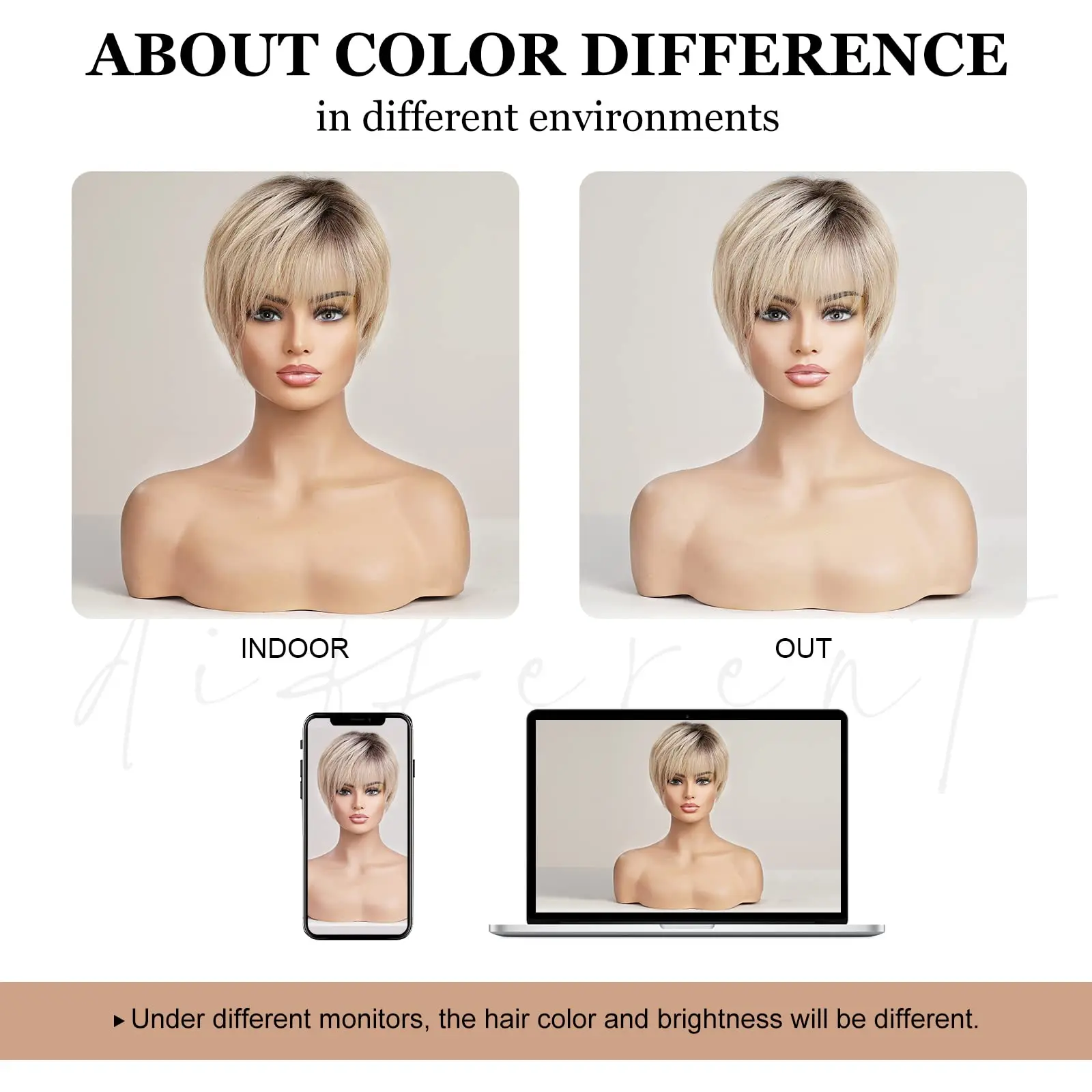 HD Transparent Lace Frontal Wig Short Pixie Cut Human Hair Wigs Ash Blonde Ombre Natural Remy Human Hair Wig for Women