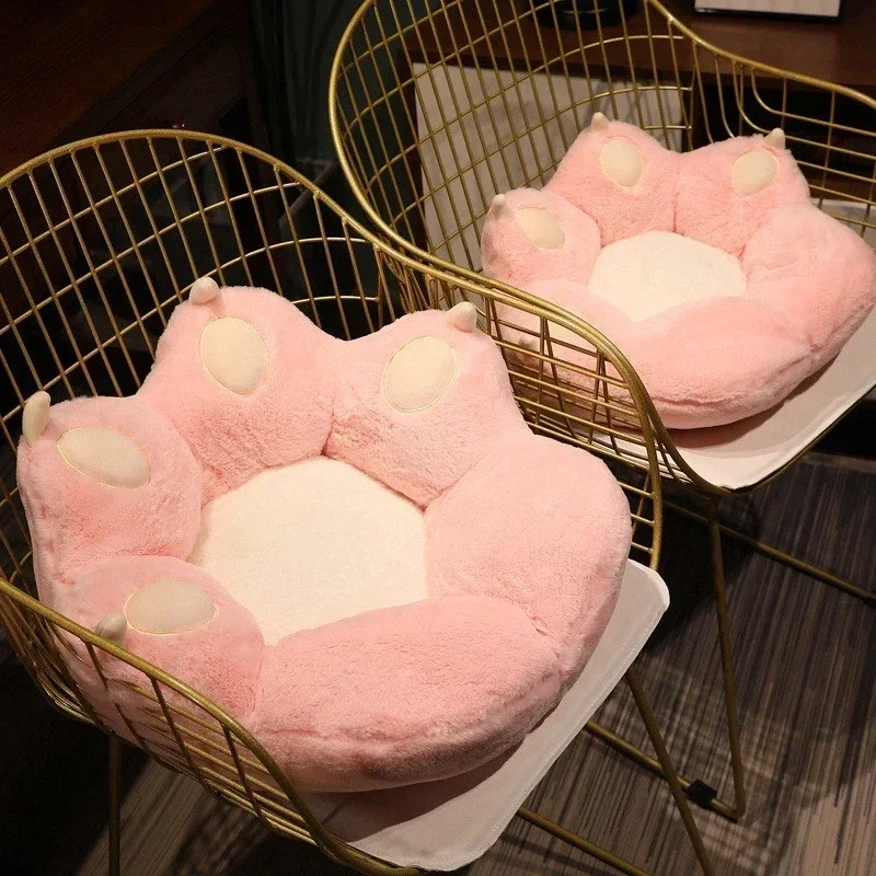 Nice Cat Paw Pillow Soft Animal Seat Cushion Chair Pillow Stuffed Plush Sofa Indoor Floor Home Chair Decor Winter Gift for Girls 2
